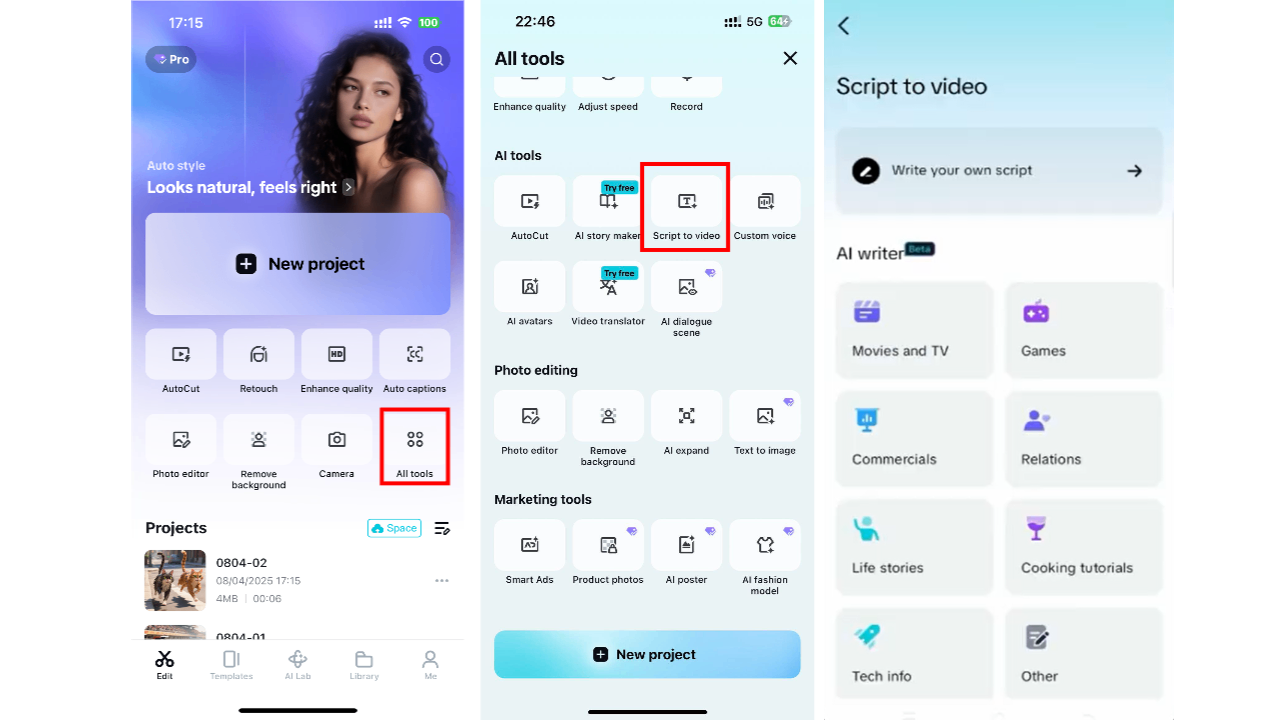 Wählen Sie Ihre Inhaltskategorie und Ihr Thema