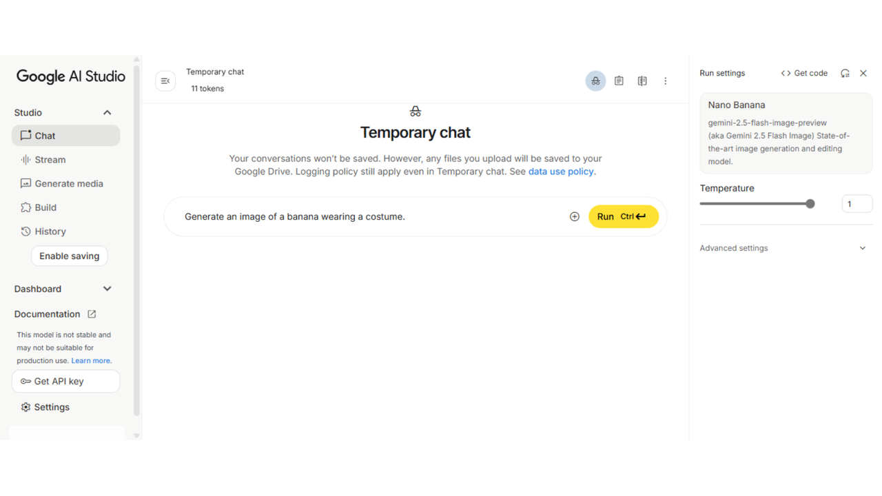 Nano Banana AI's homepage