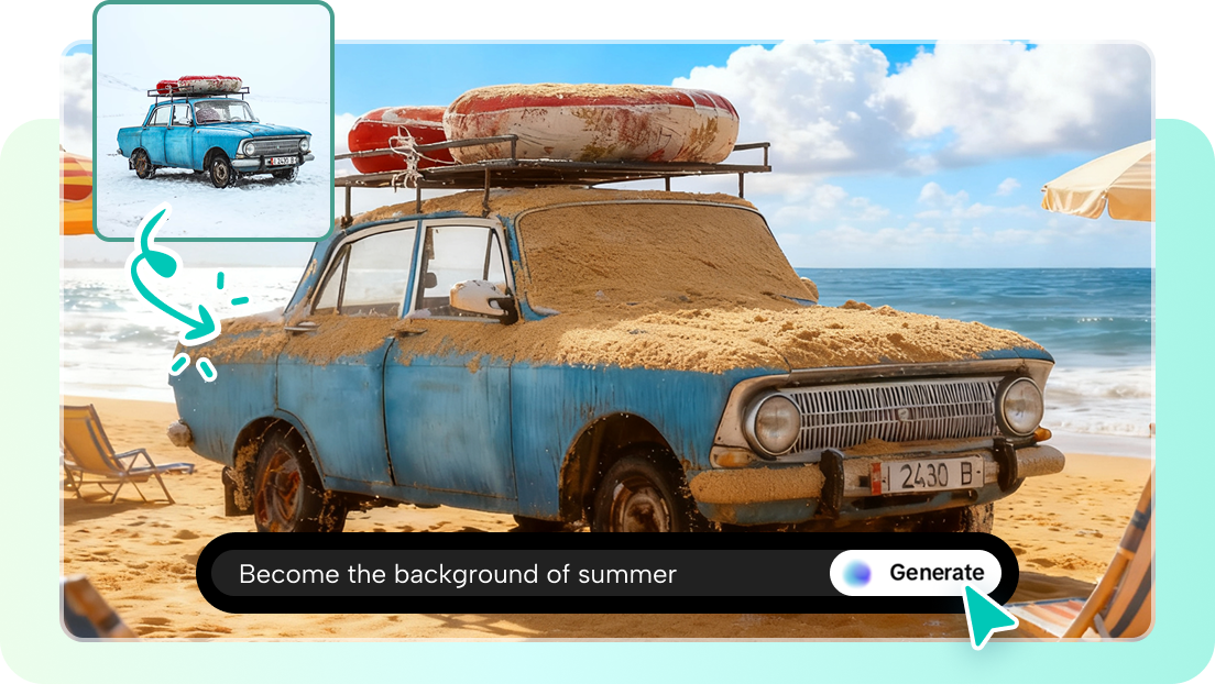 Convert prompt to image using CapCut's Seedream 4.0 image generator