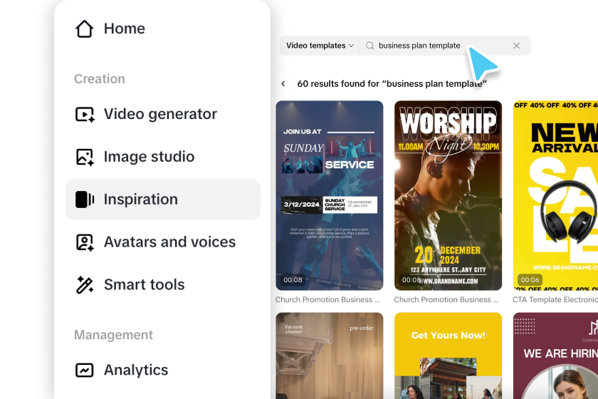 Choose a business plan template