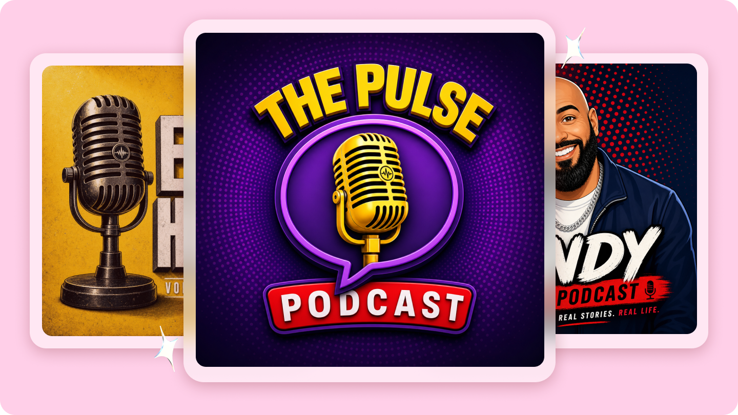 Logotipos de podcast: Projete arte atraente com IA