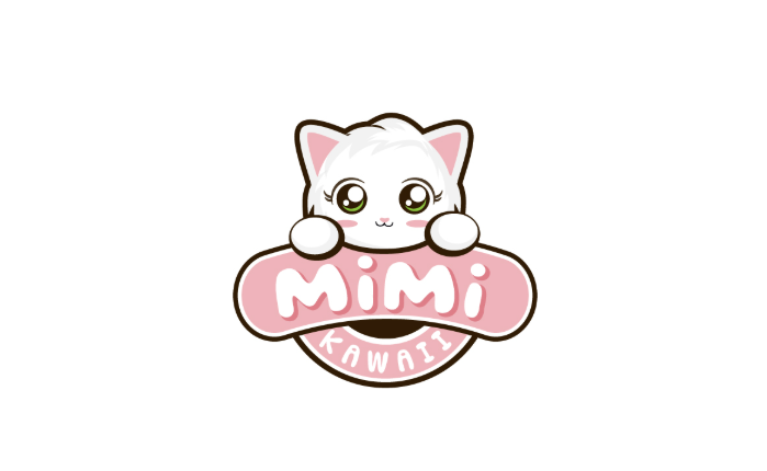 Kawaii cute logos
