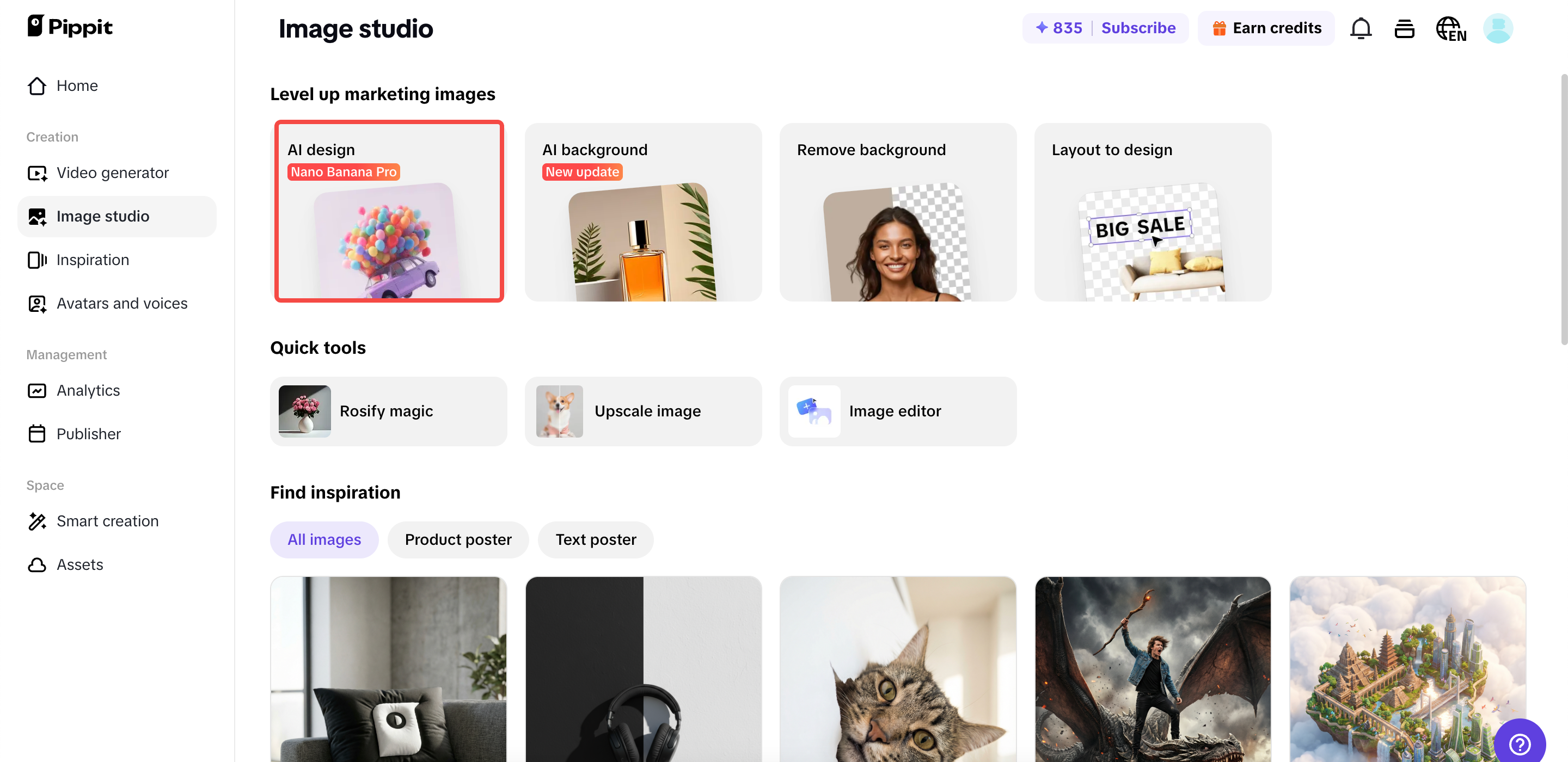 Opening AI design to create sales memes