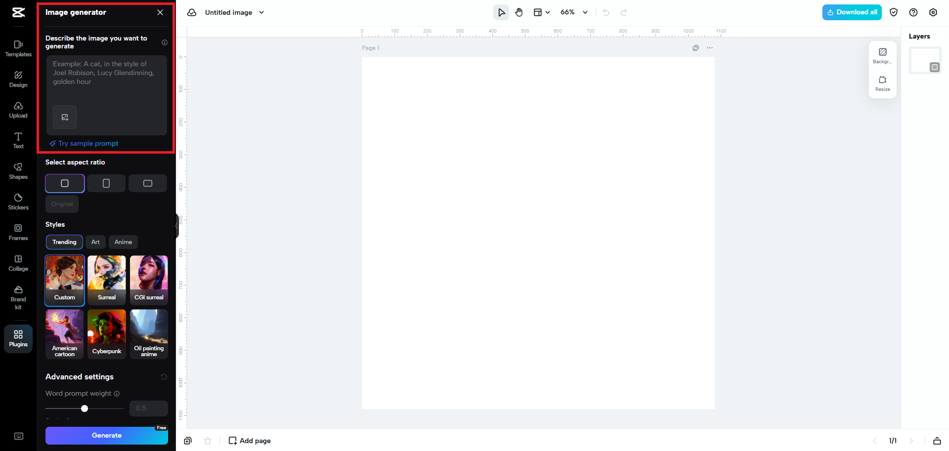 Enter your image creation prompt
