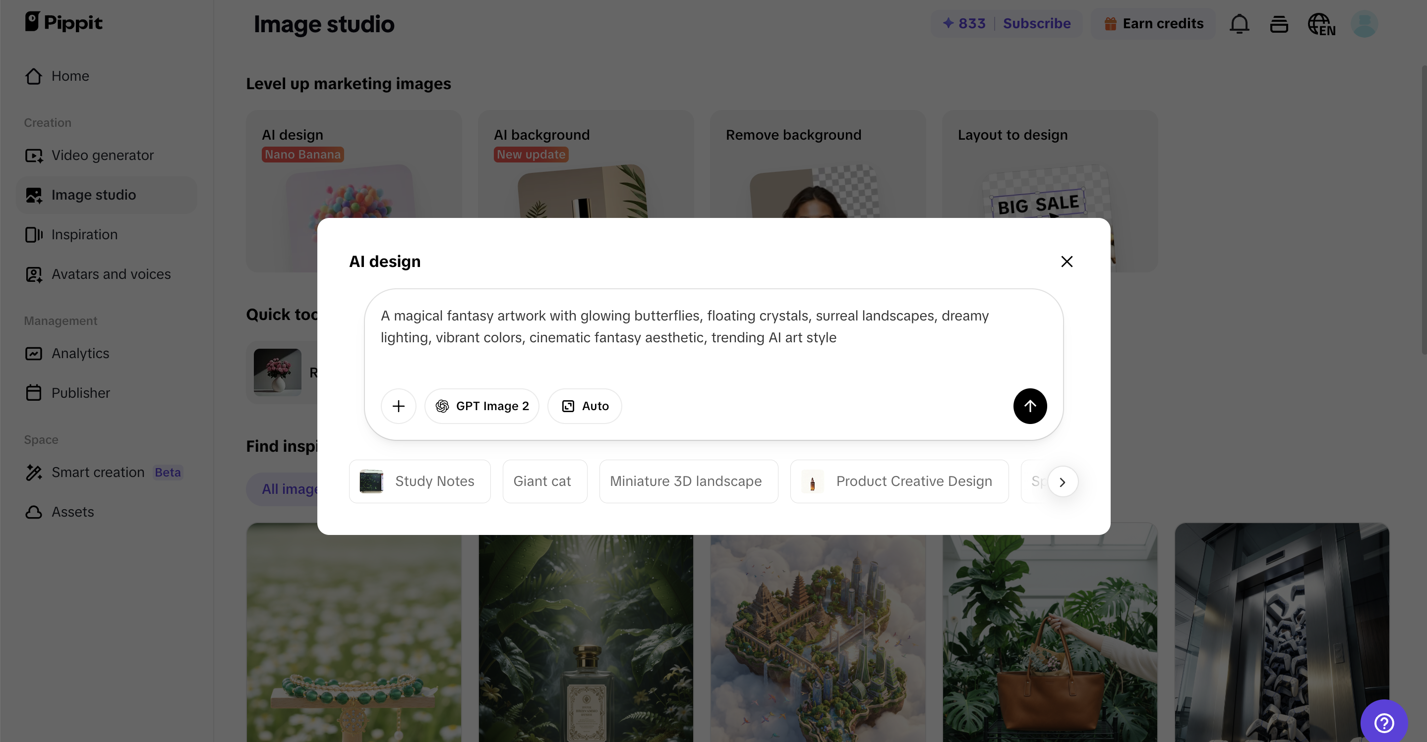 Generate your images