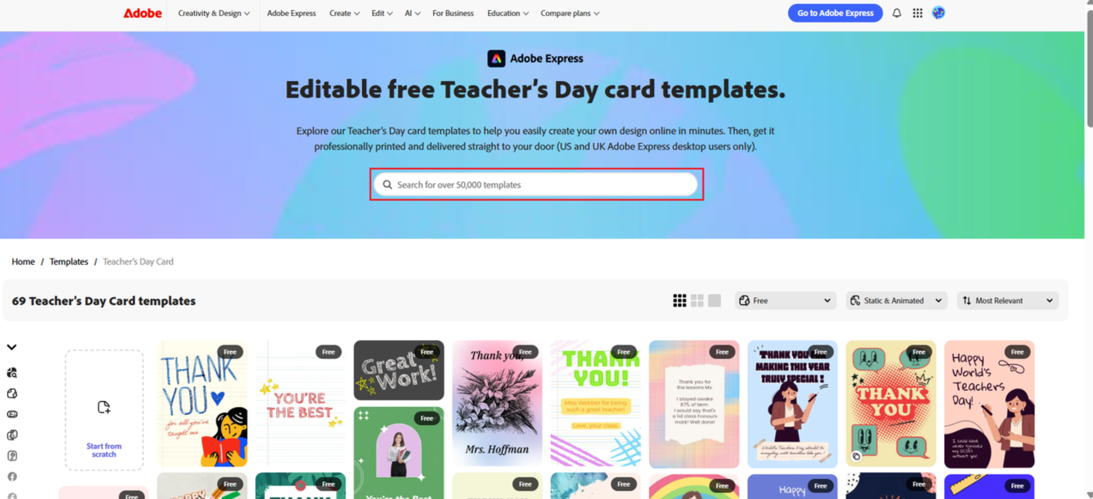 teacher day card design simple