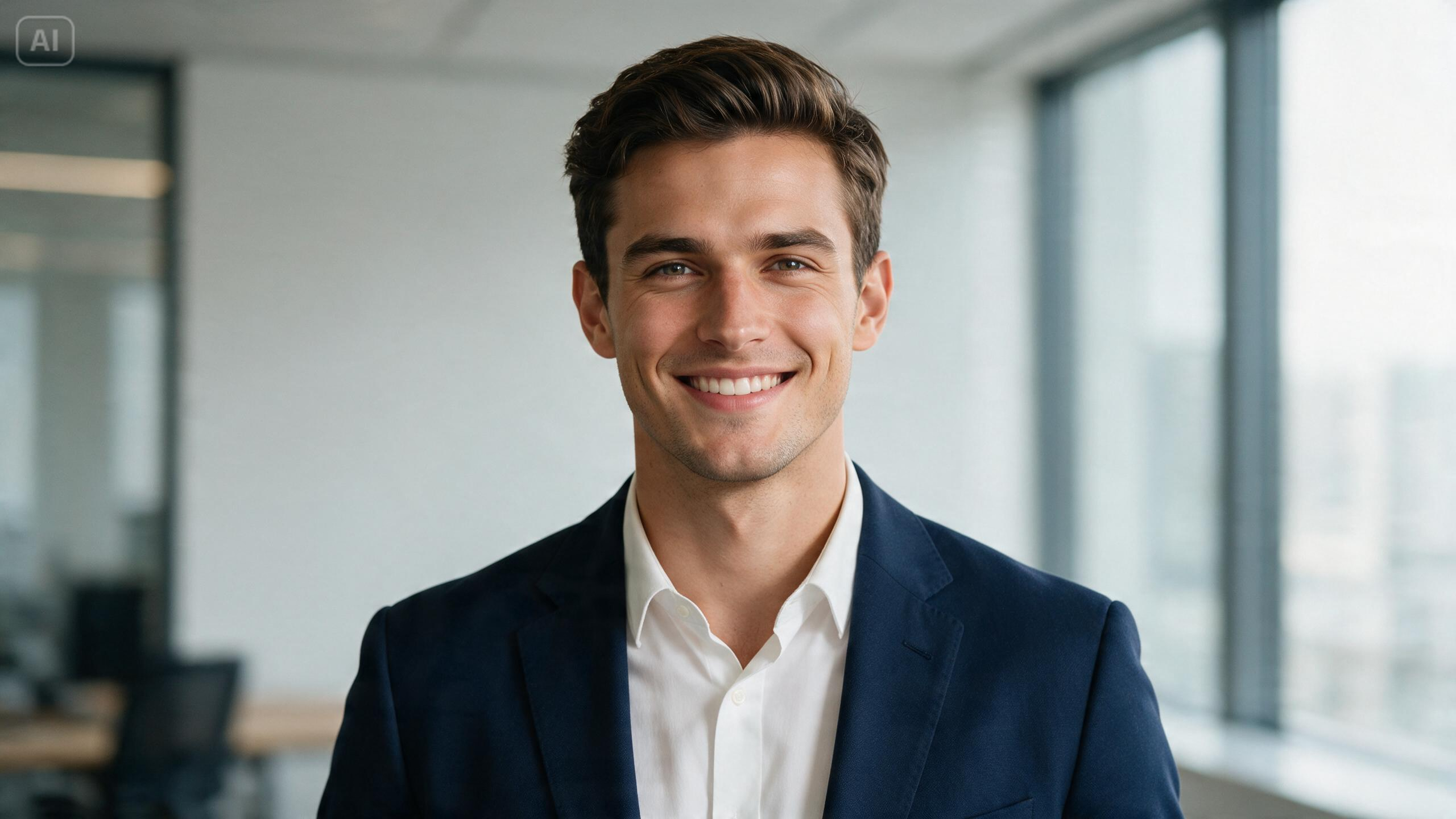 Aufforderung für ein professionelles Headshot DP