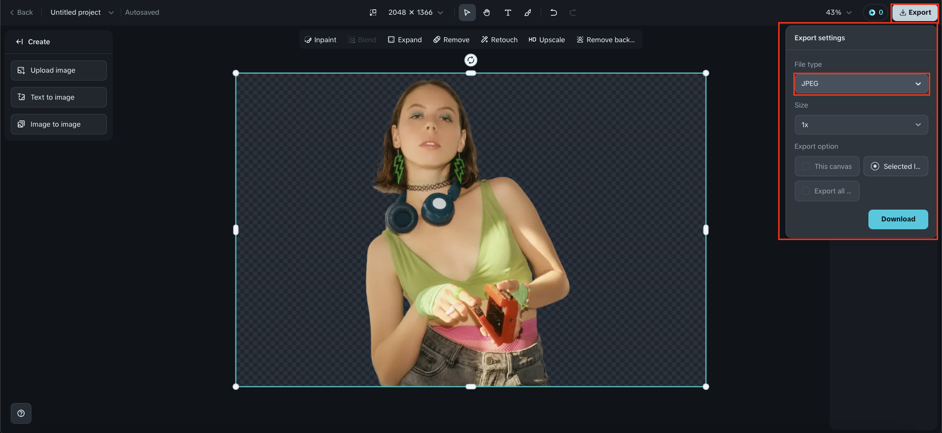 Dreamina:HEIC to JPG converter free