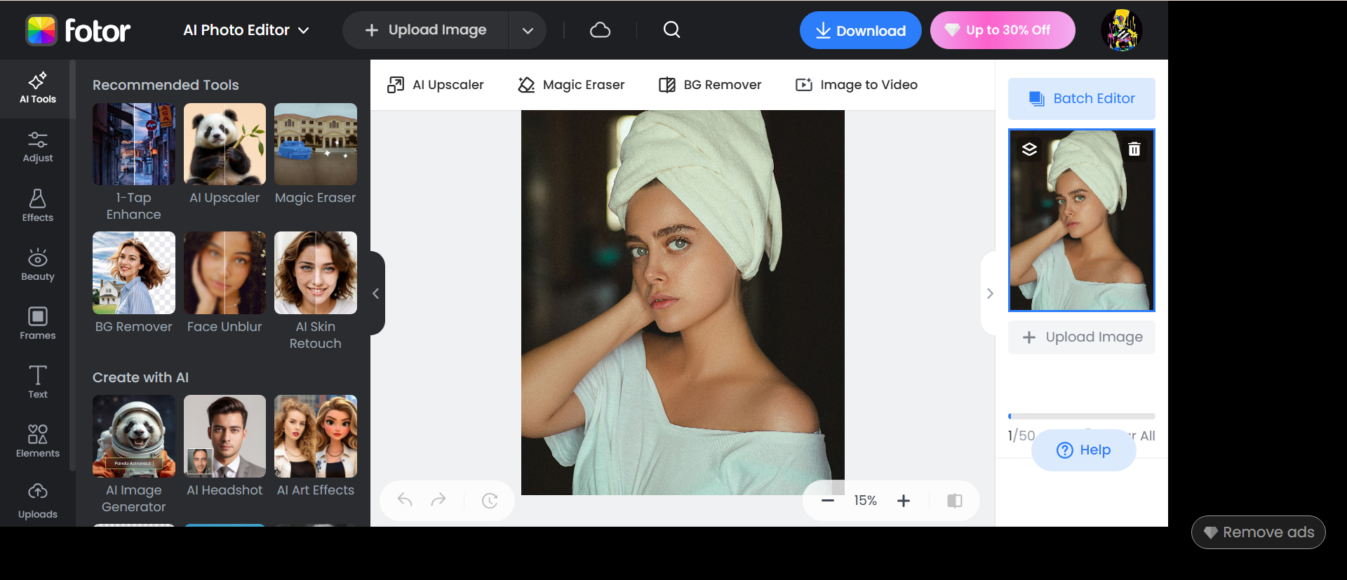Fotor face identifier