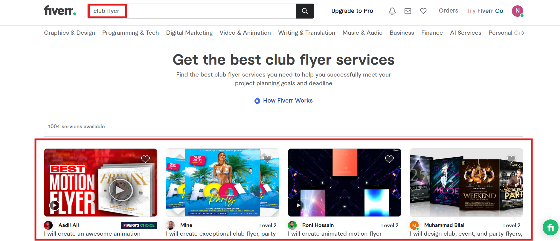 Search for designers