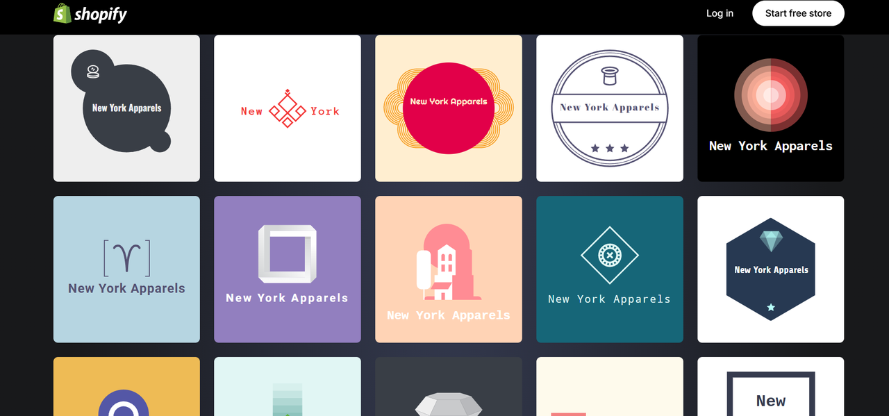 Hatchful by Shopify fashion logo designer