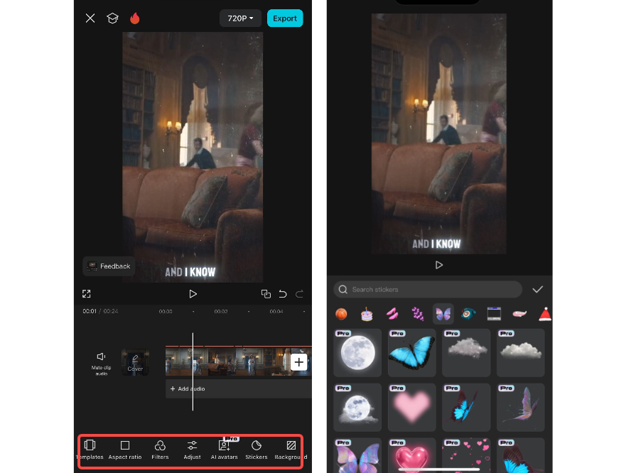 Generate auto captions in CapCut