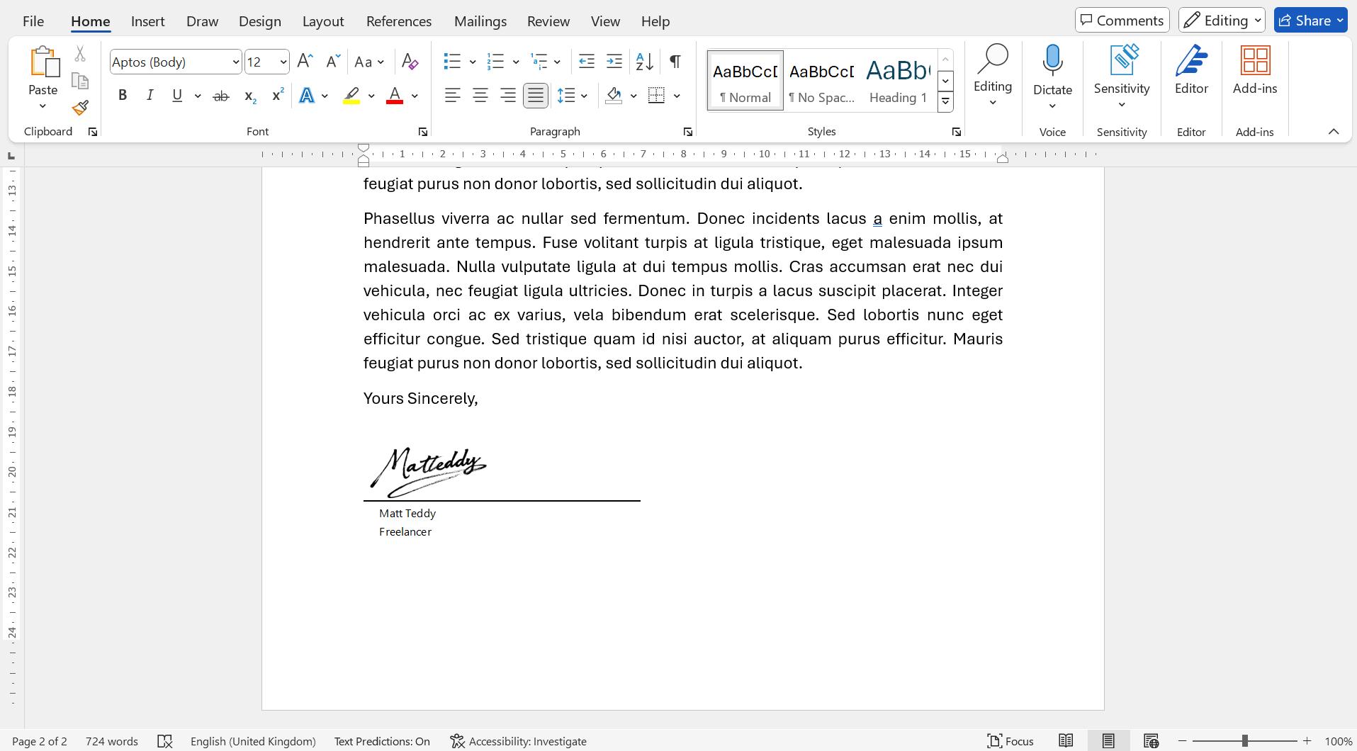 Wordで電子署名をどのように作成しますか?