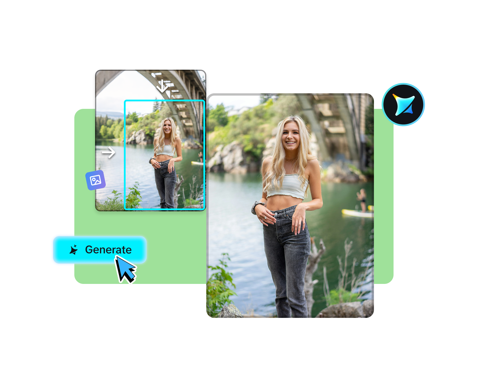 Redimensionador de imágenes con IA gratuito