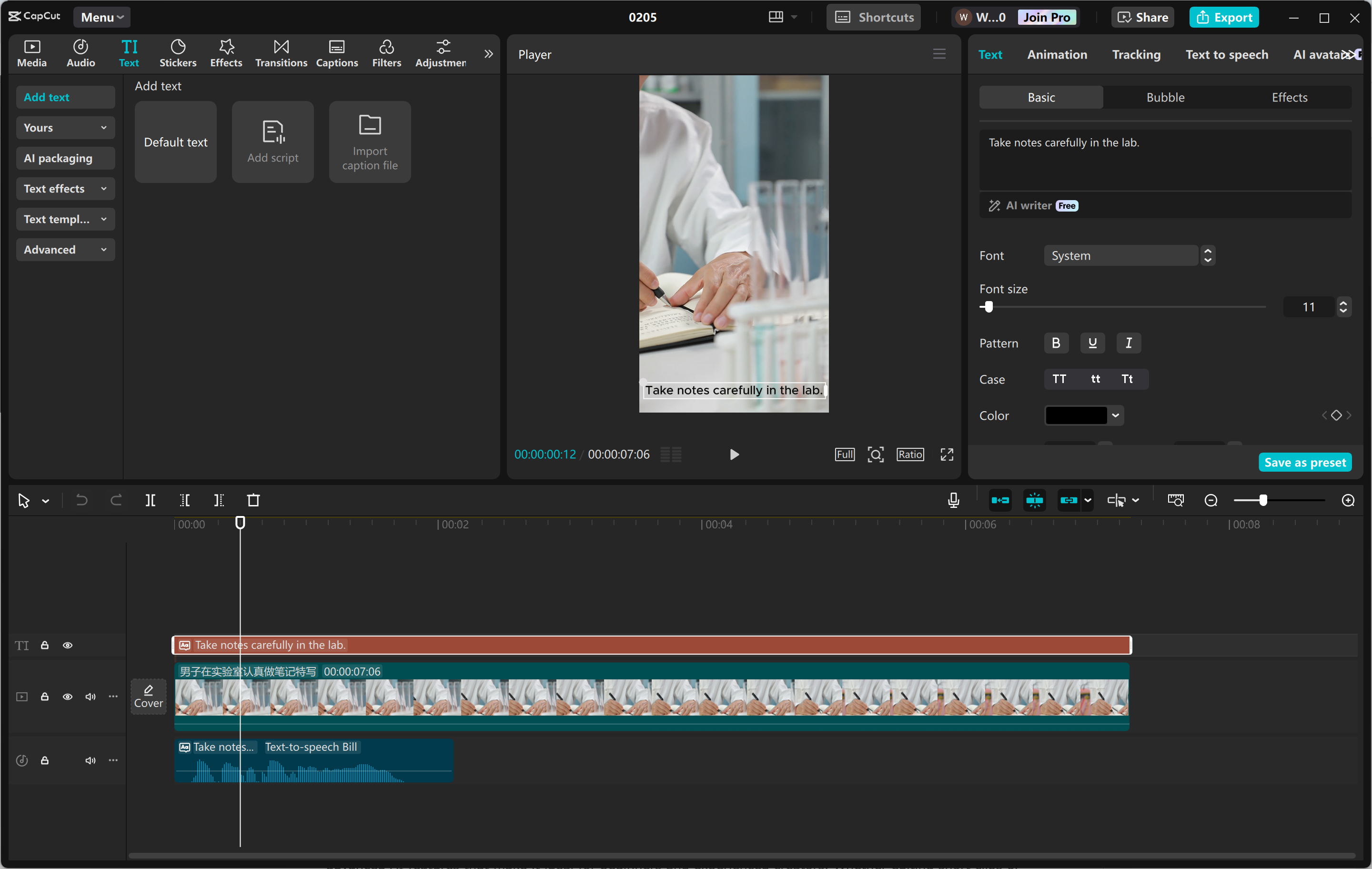 Edit for clarity and impact in CapCut