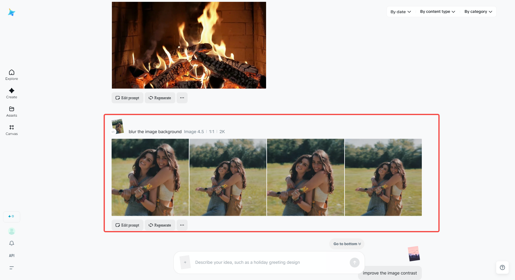 Blur your image background