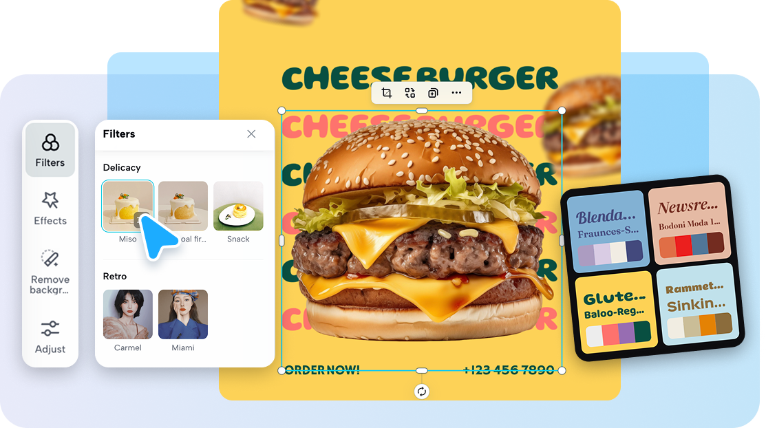 Make your design stand out with full editing