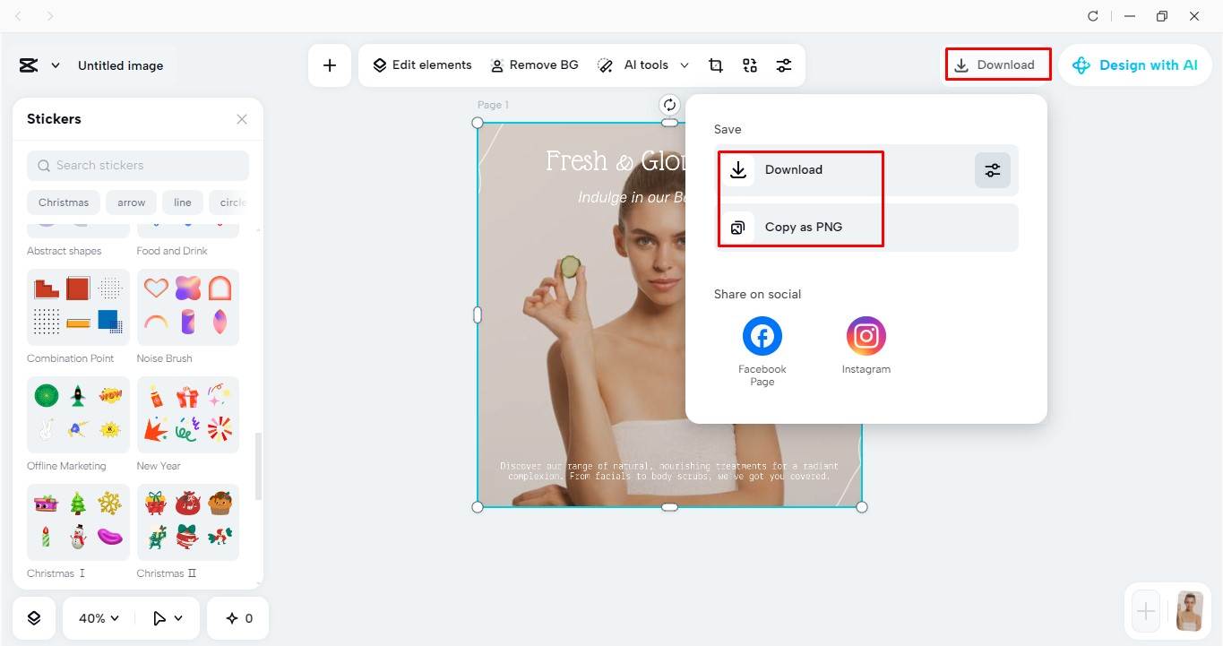 Export your image
