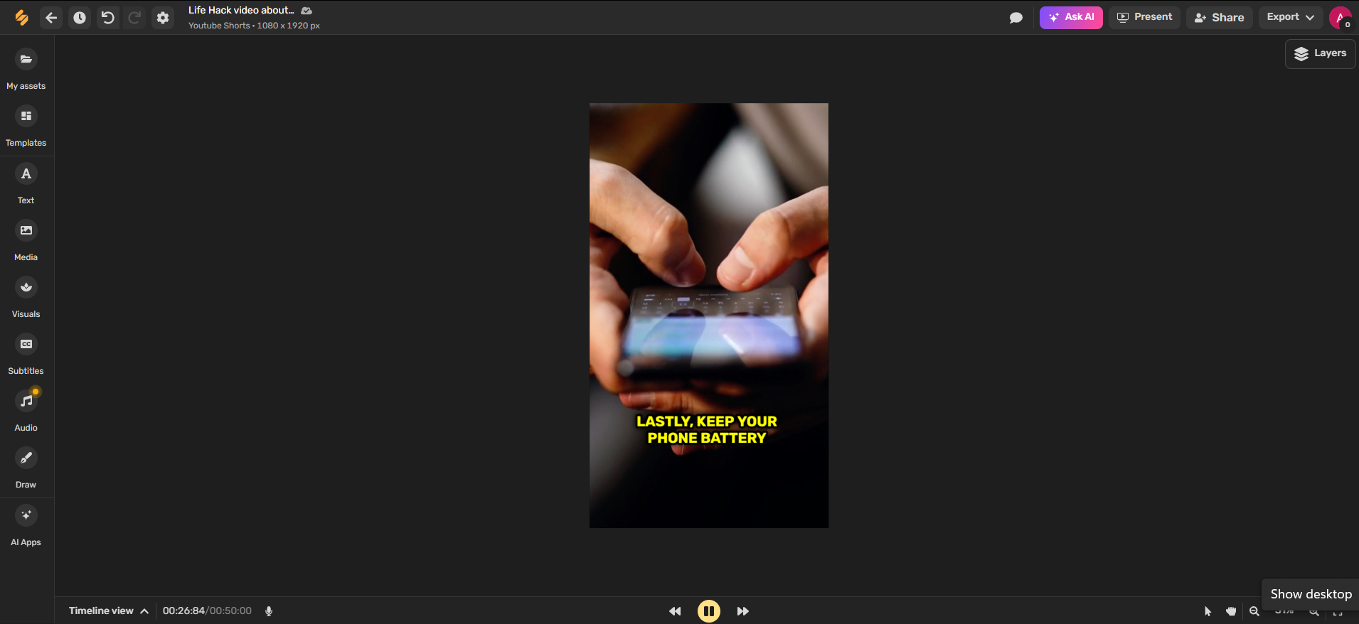 最好的人工智慧文字到視訊