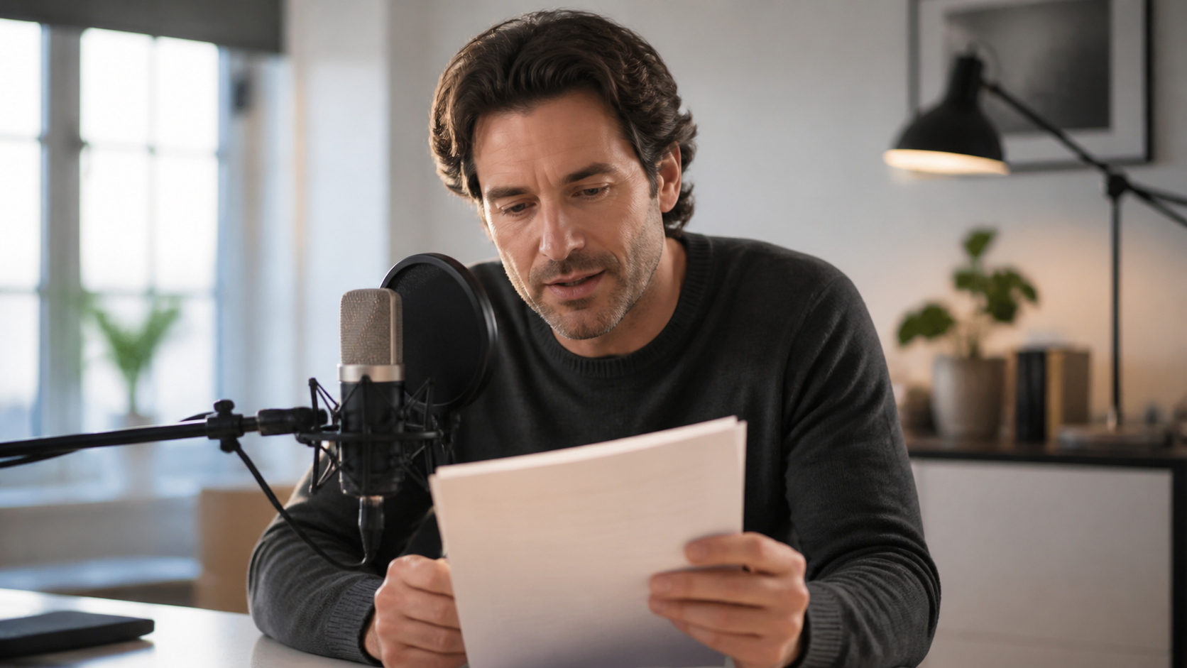 Voiceover-Erklärer-Szene