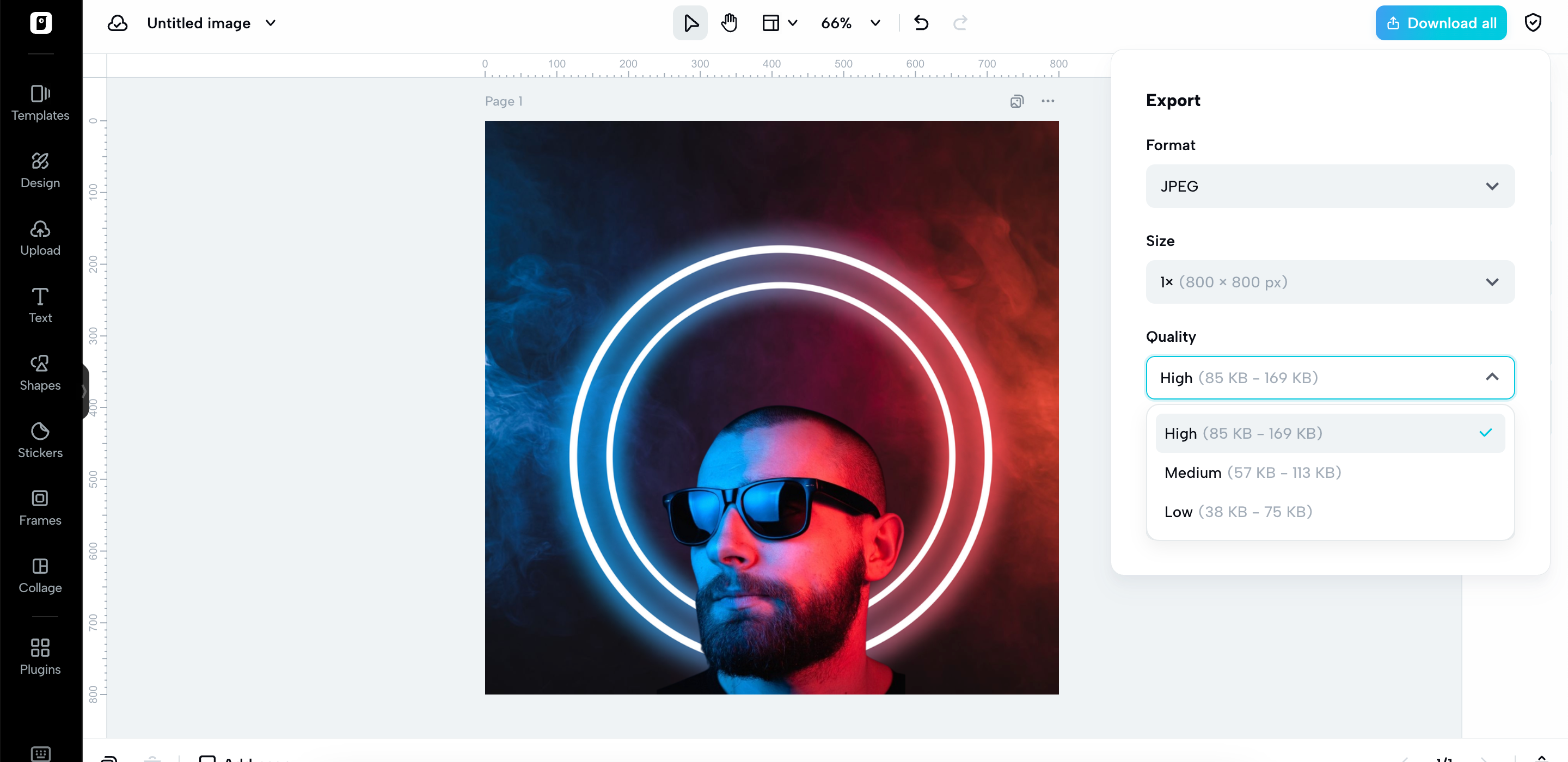 Mataas na kalidad ng mga opsyon sa pag-export