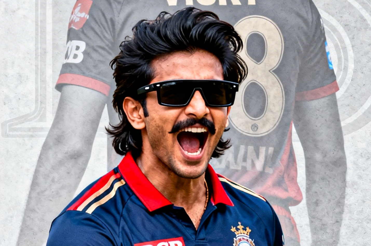 사실적인 시각으로 RCB 정체성을 표현하세요