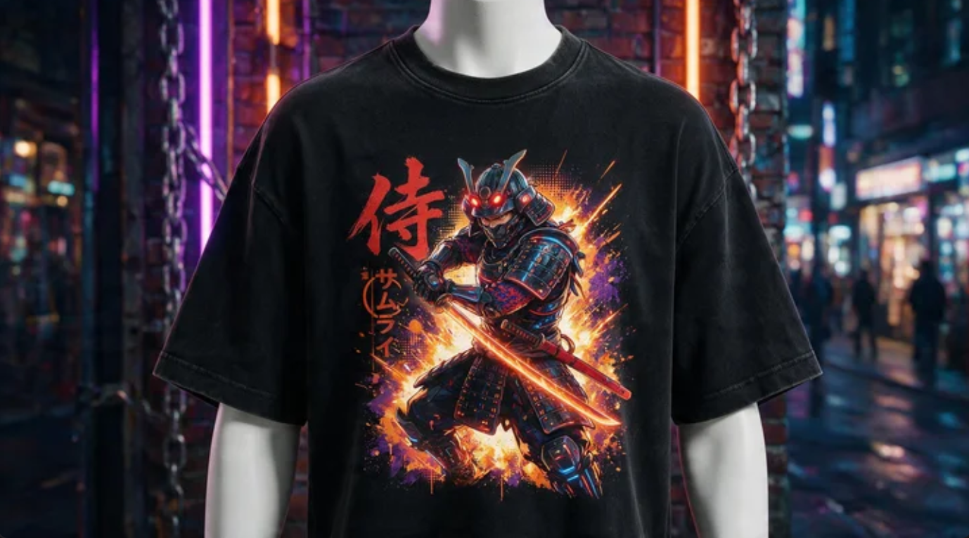 Anime streetwear T-shirt visual