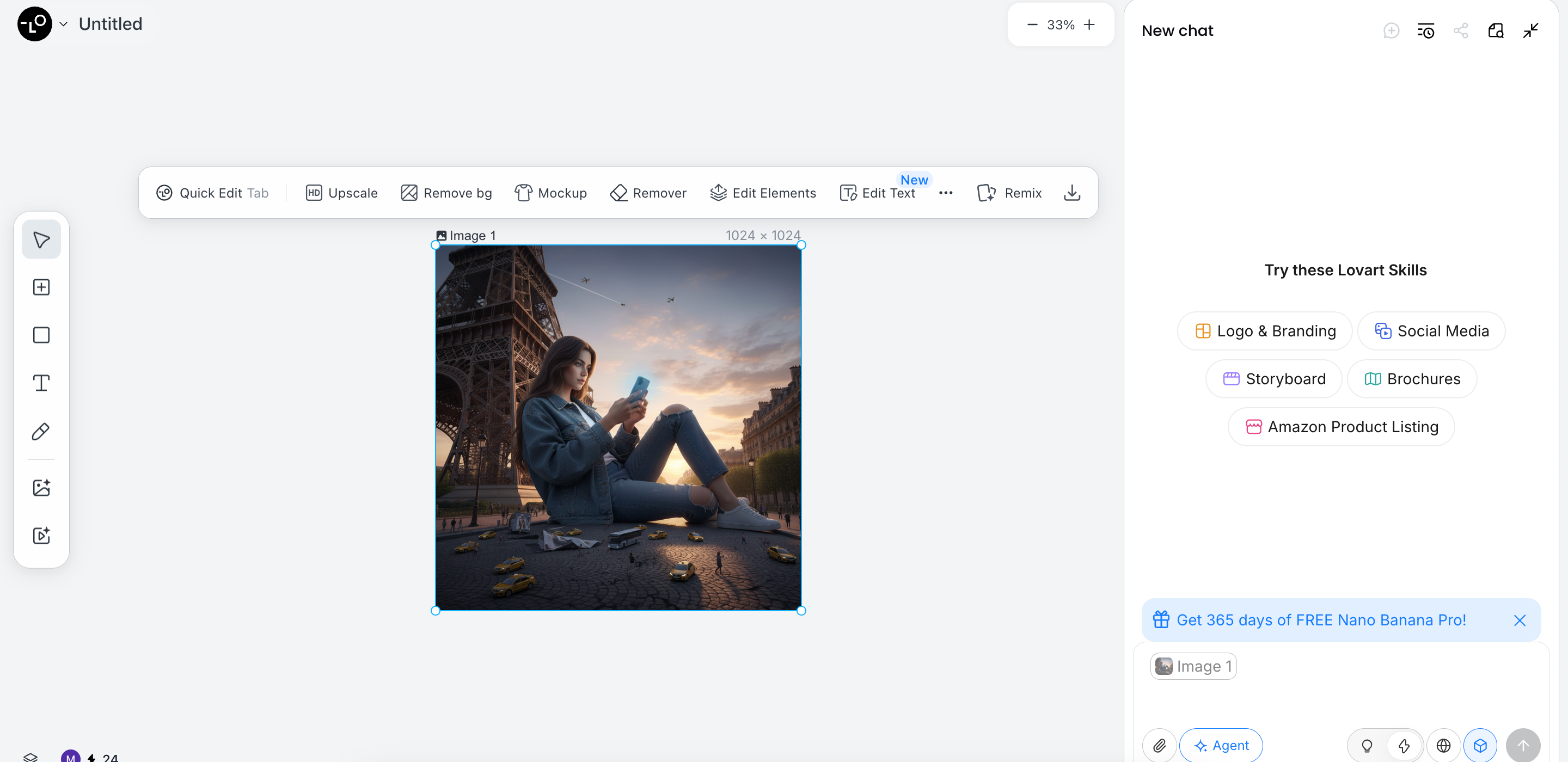 Edit and export your image