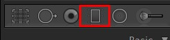 Graduated adjustment tool in Lightroom