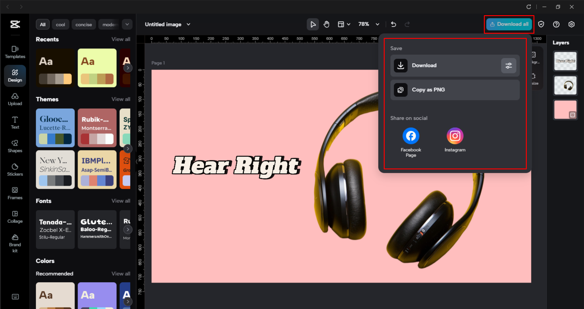 Baixando a imagem do editor de vídeo para desktop CapCut