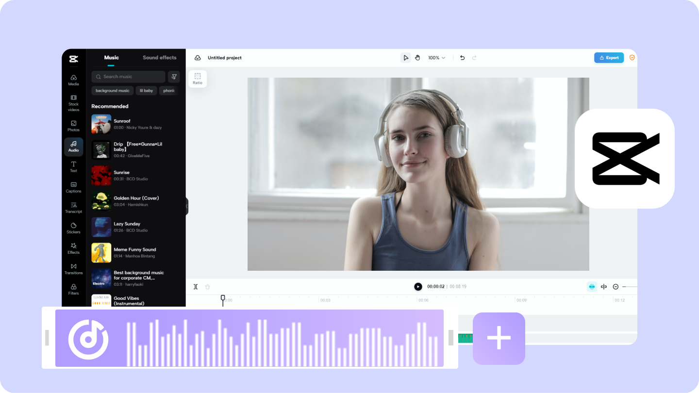 Online Video Editor with Songs