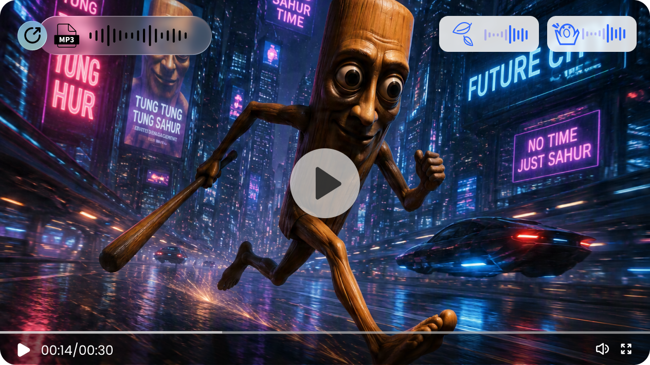 Sync every Brainrot video with audio