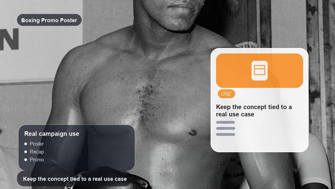 Boxing Promo Poster Maker realistic image for keep the concept tied to a real use case