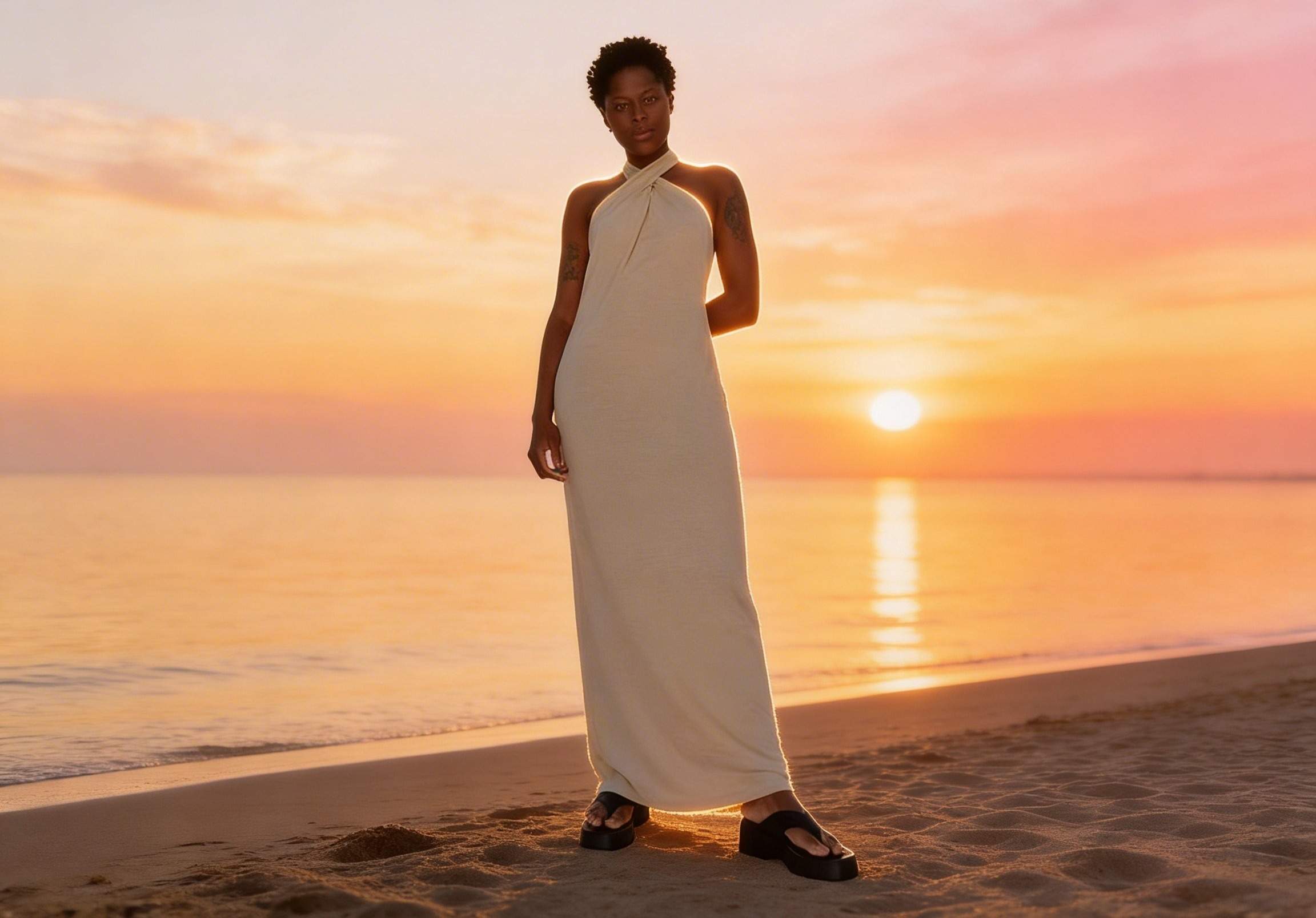 Gratis strand zonsondergang foto maken