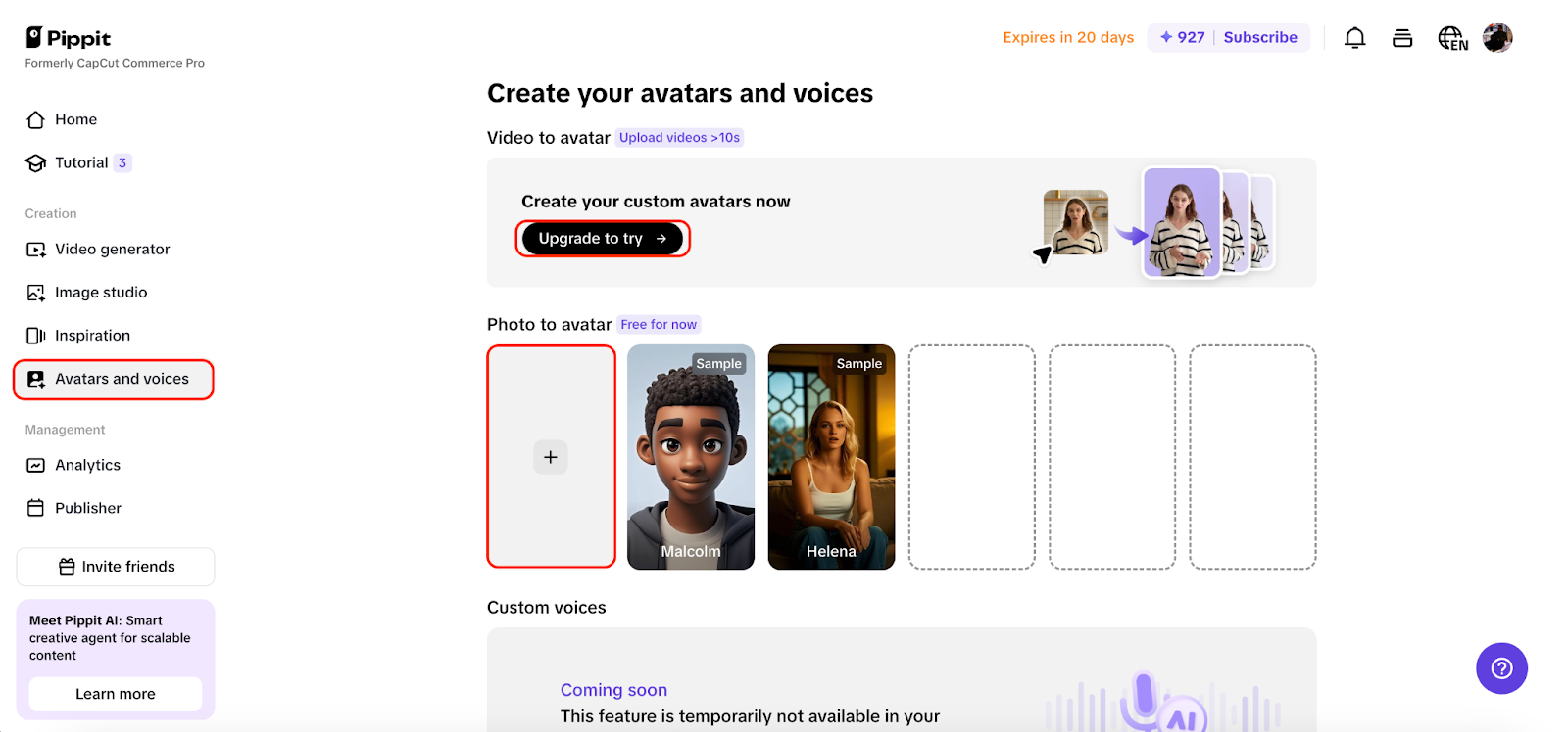 Generate content from media
