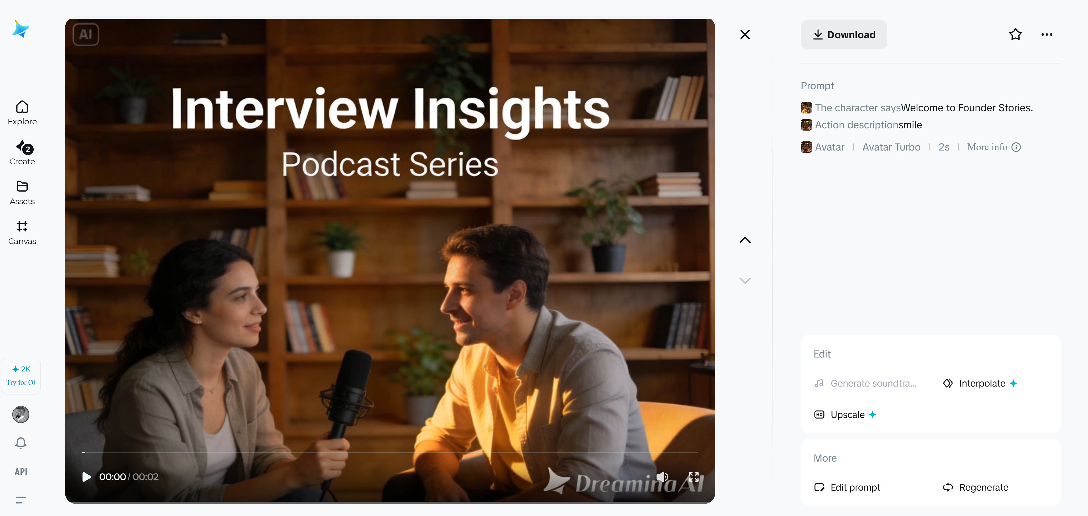 Interview podcast sowcase