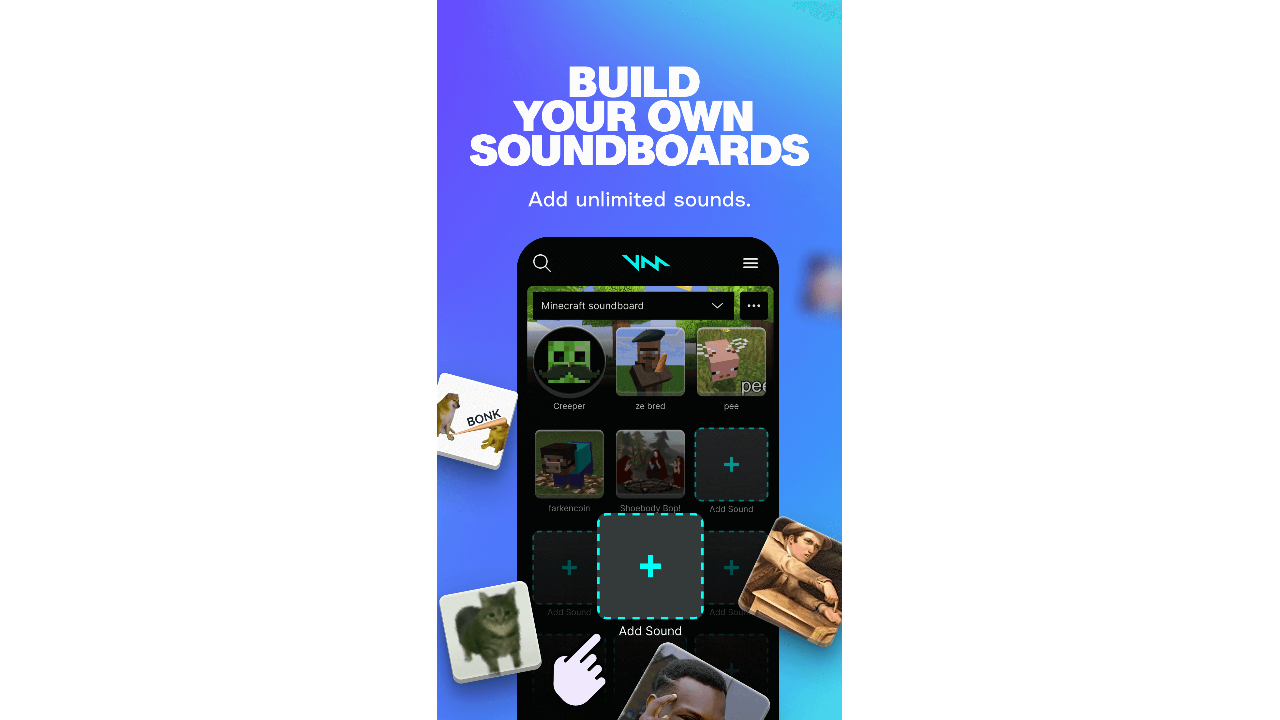 Voicemod Soundboard felület