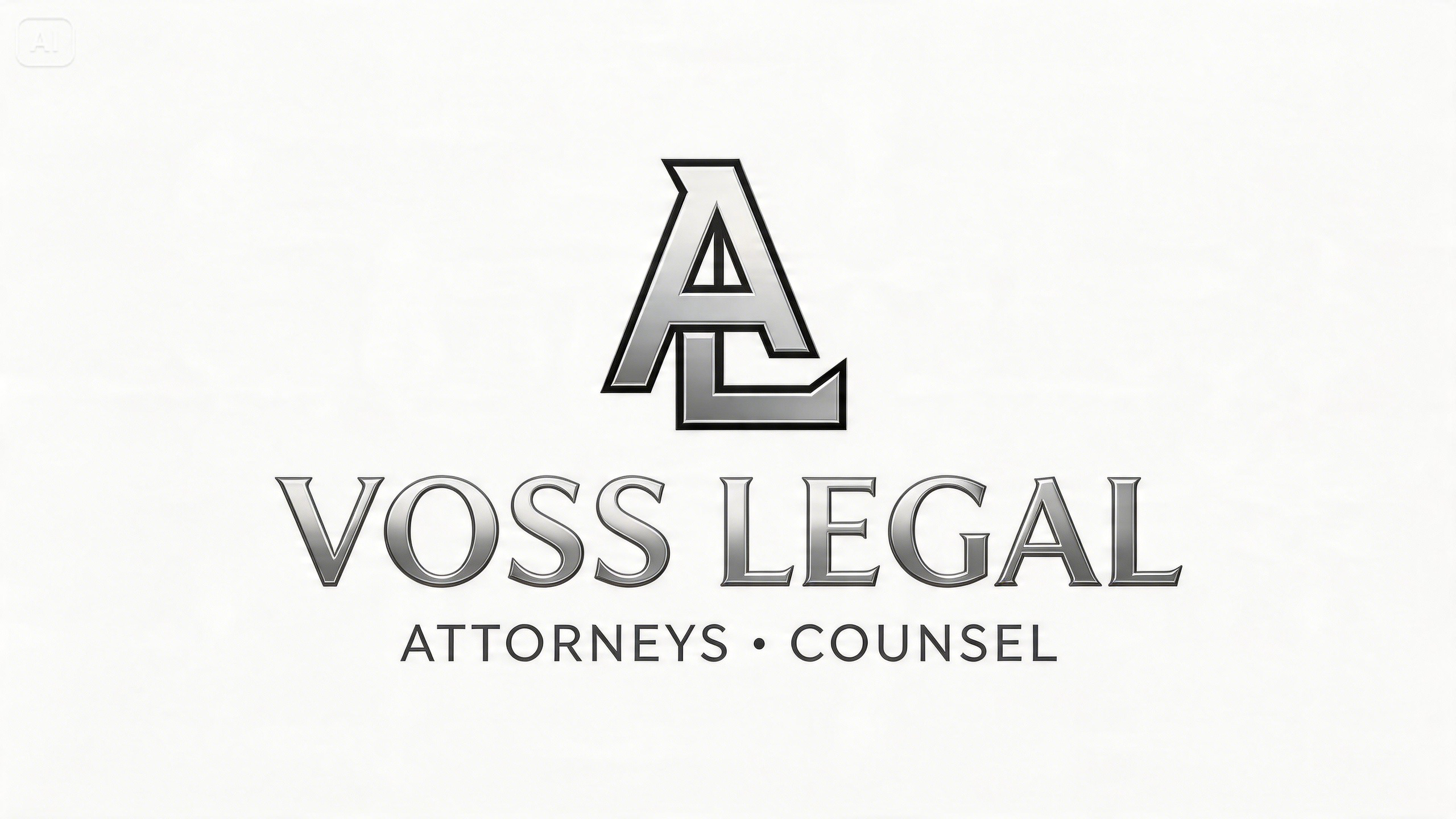 Prompt for a bold attorney monogram logo