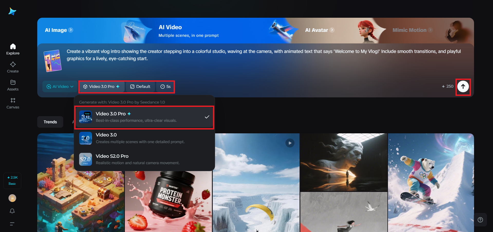 Escolha um modelo e duração