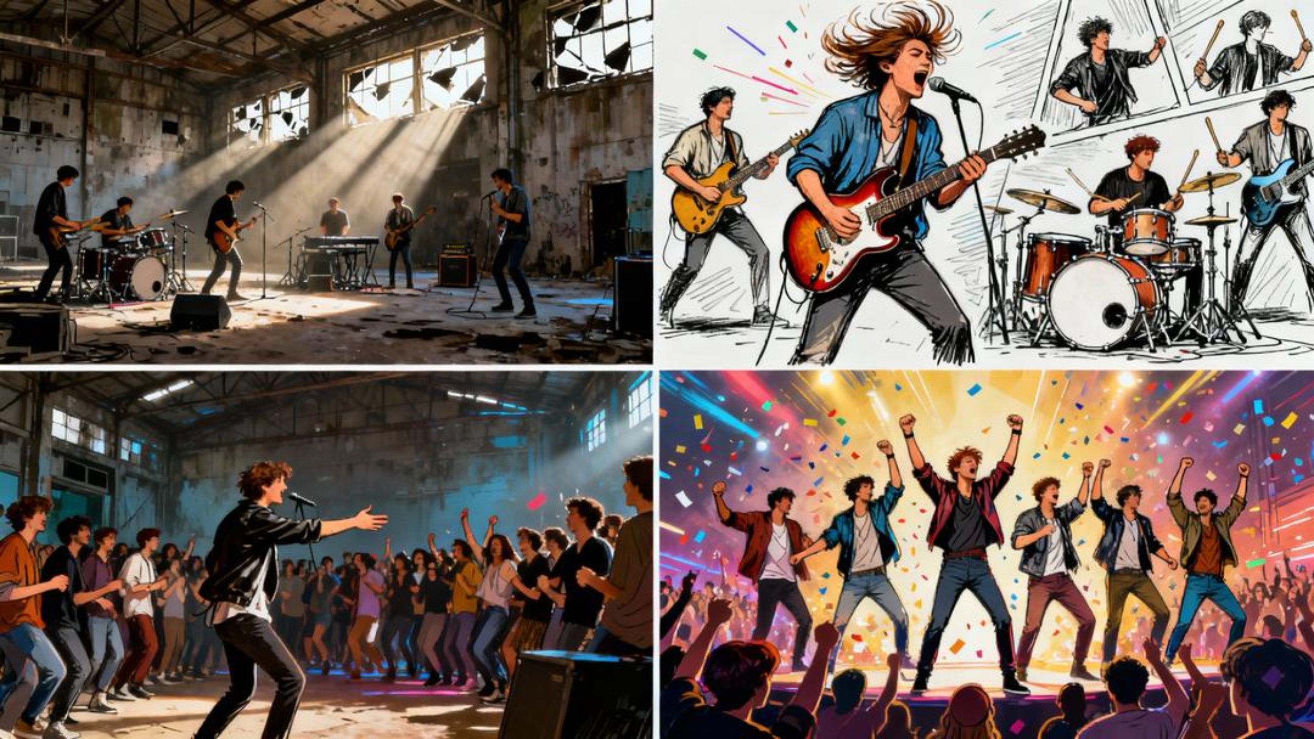 Music video concept boards