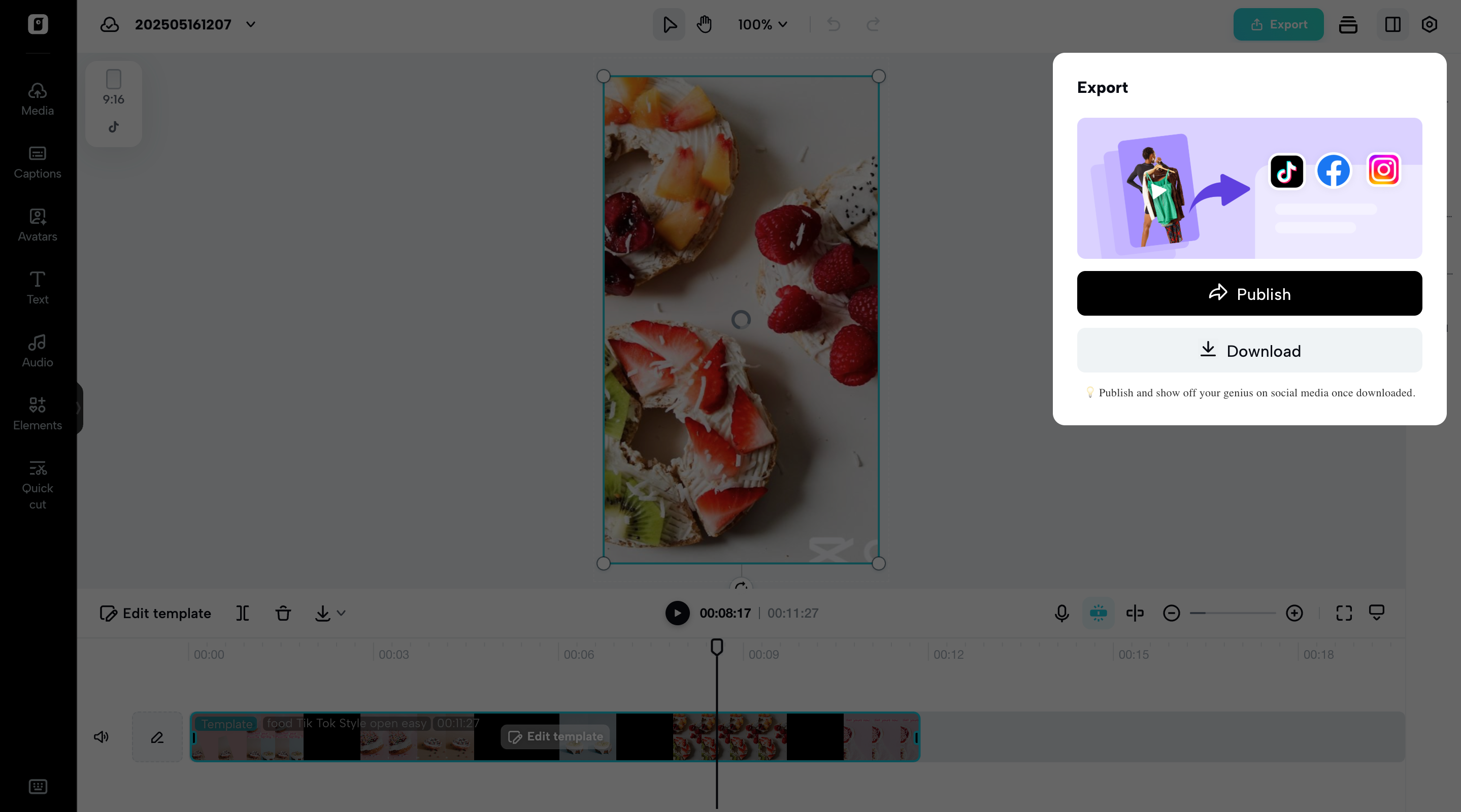 Export your video