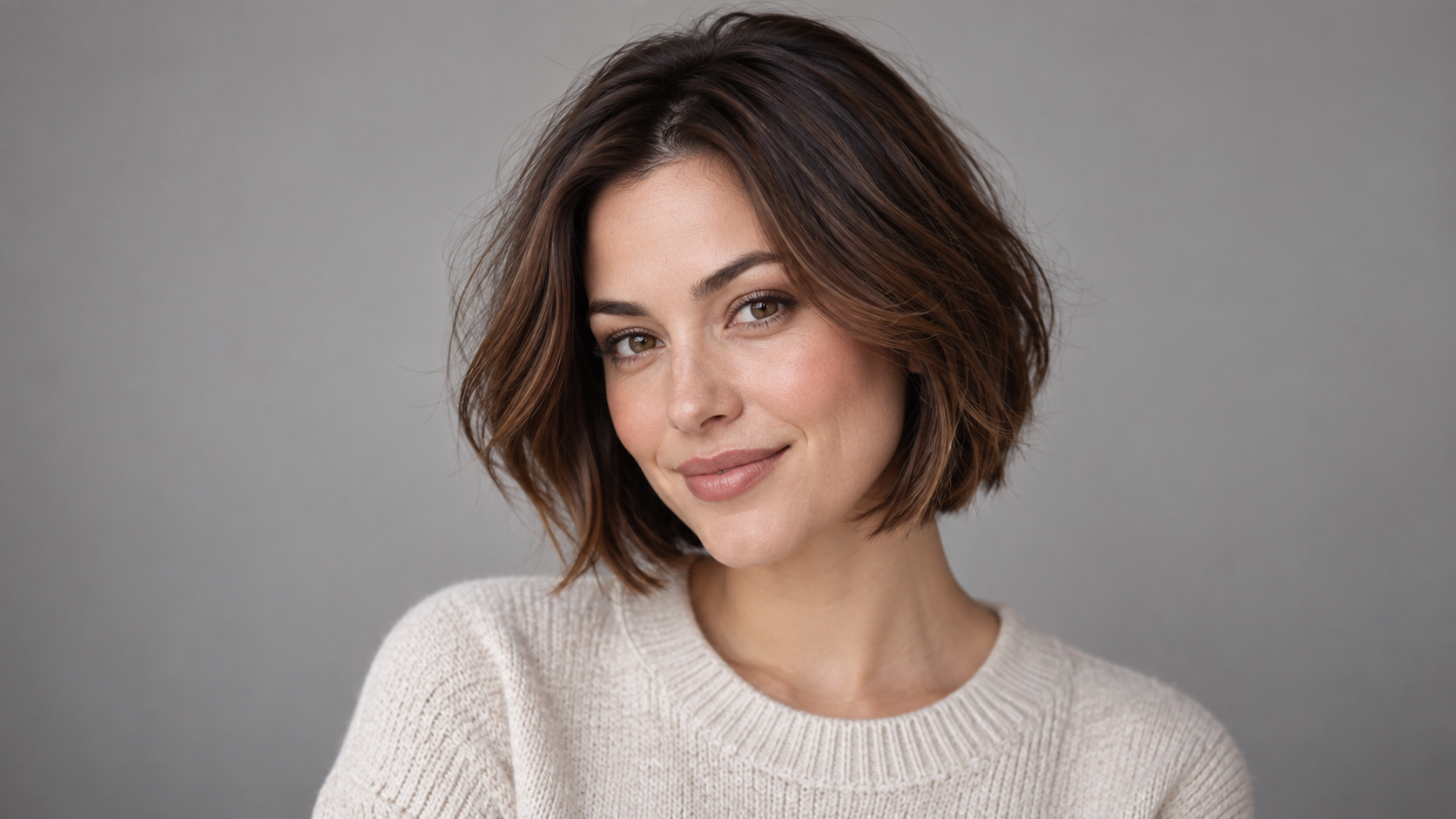AI hairstyle changer: Soft Layered Bob Preview