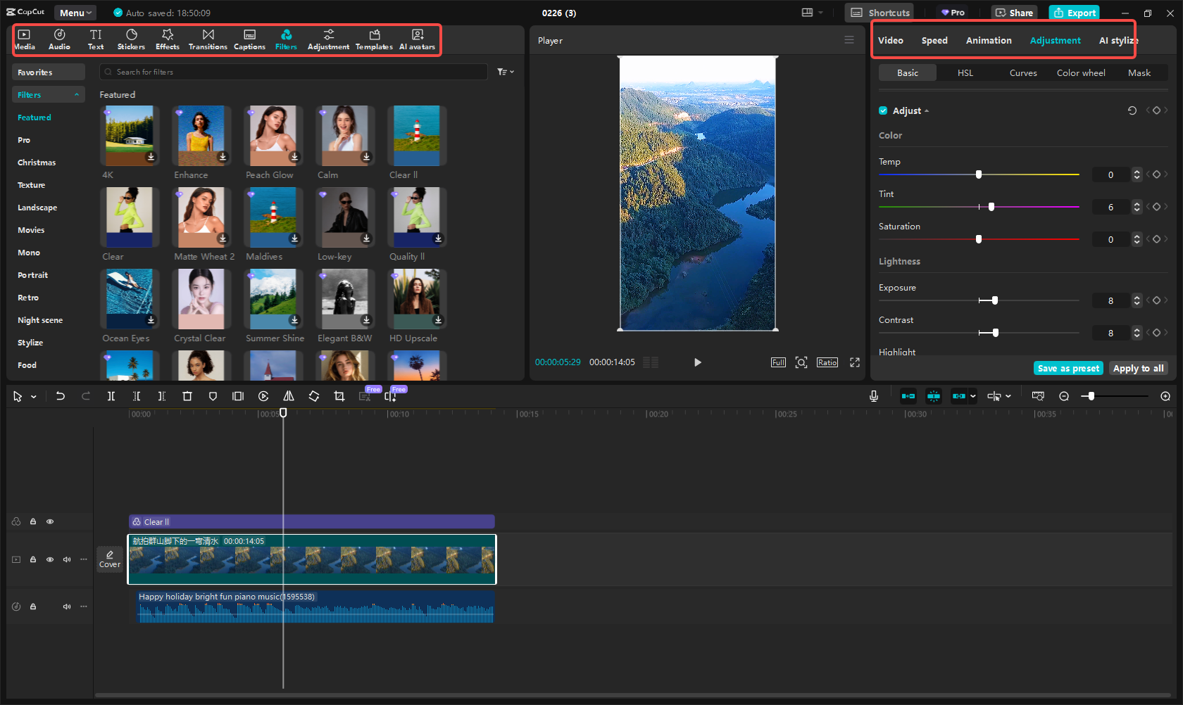 Edit Reel in CapCut