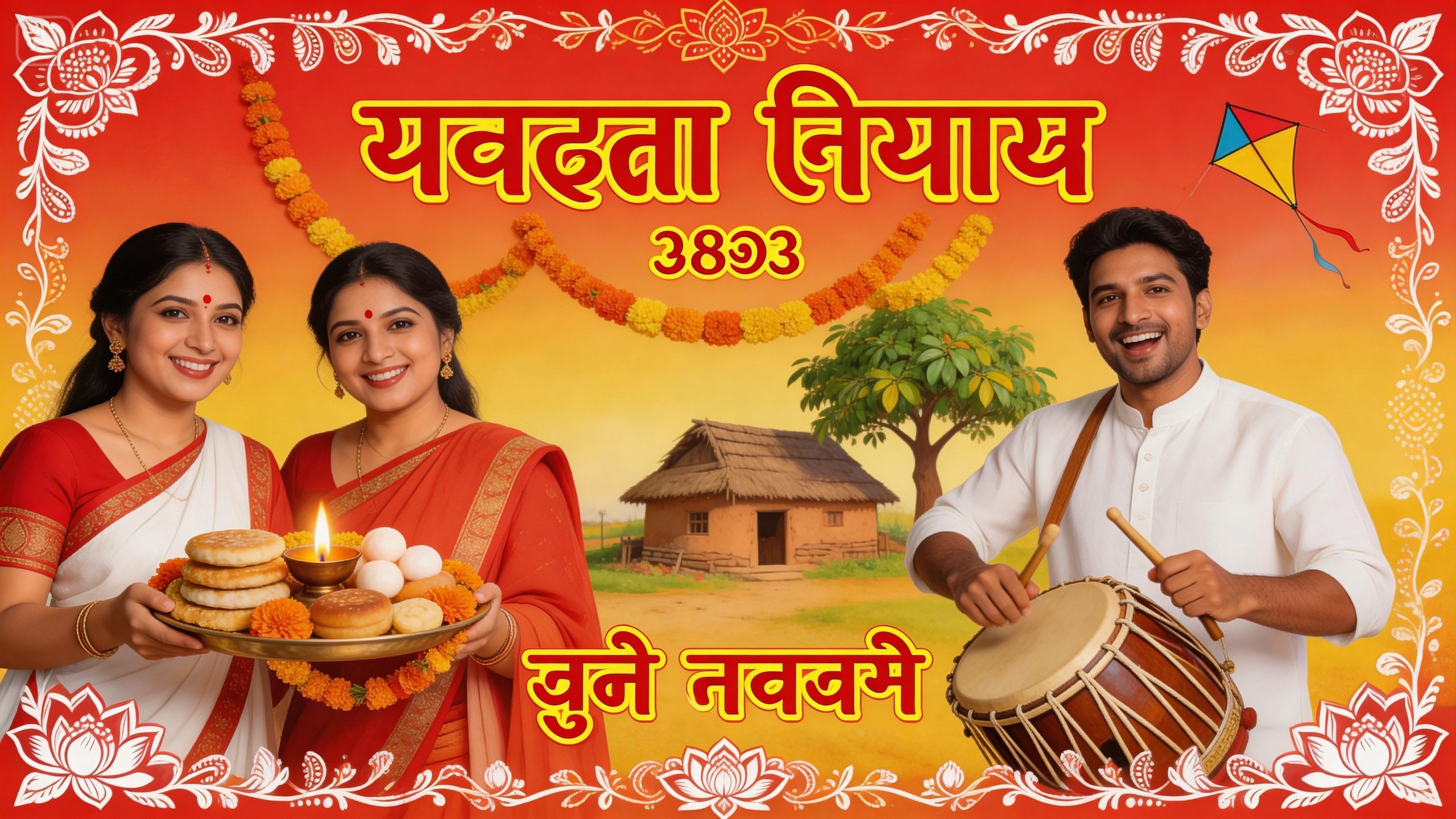 pohela boishakh ai ภาพถ่ายพร้อมท์