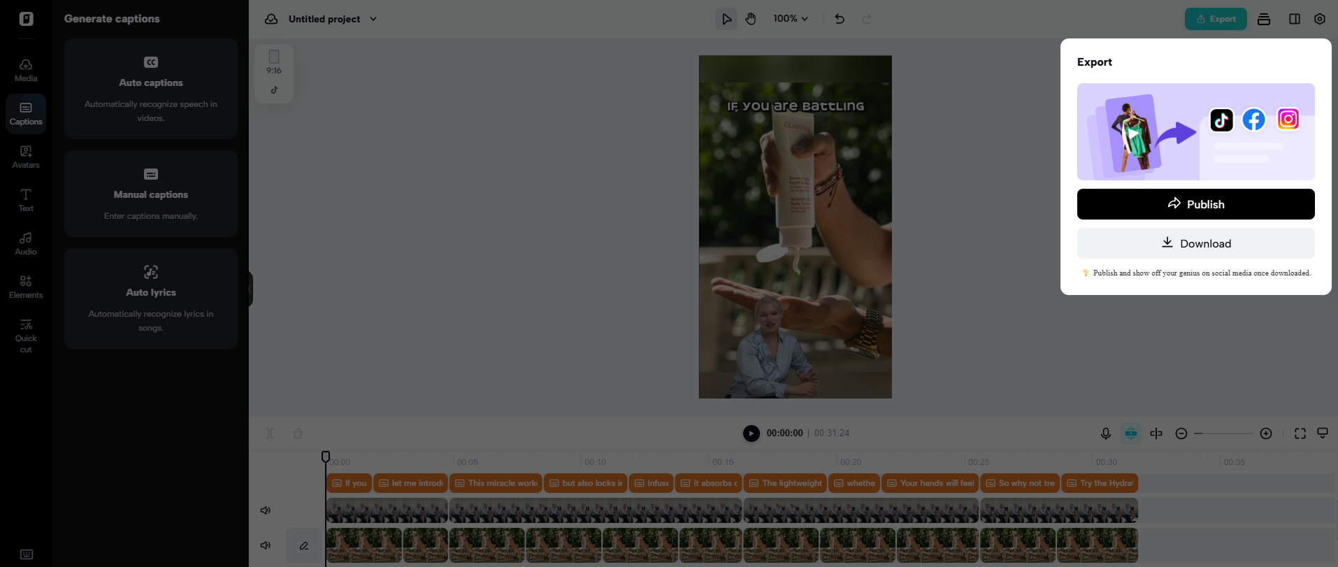 Export your video