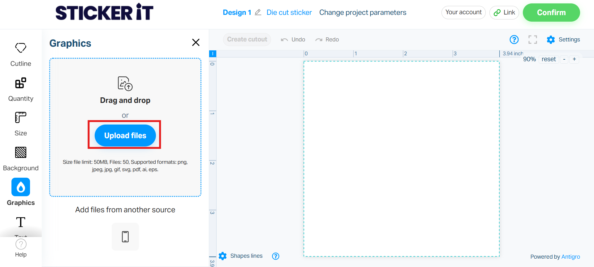 Start designing from scratch