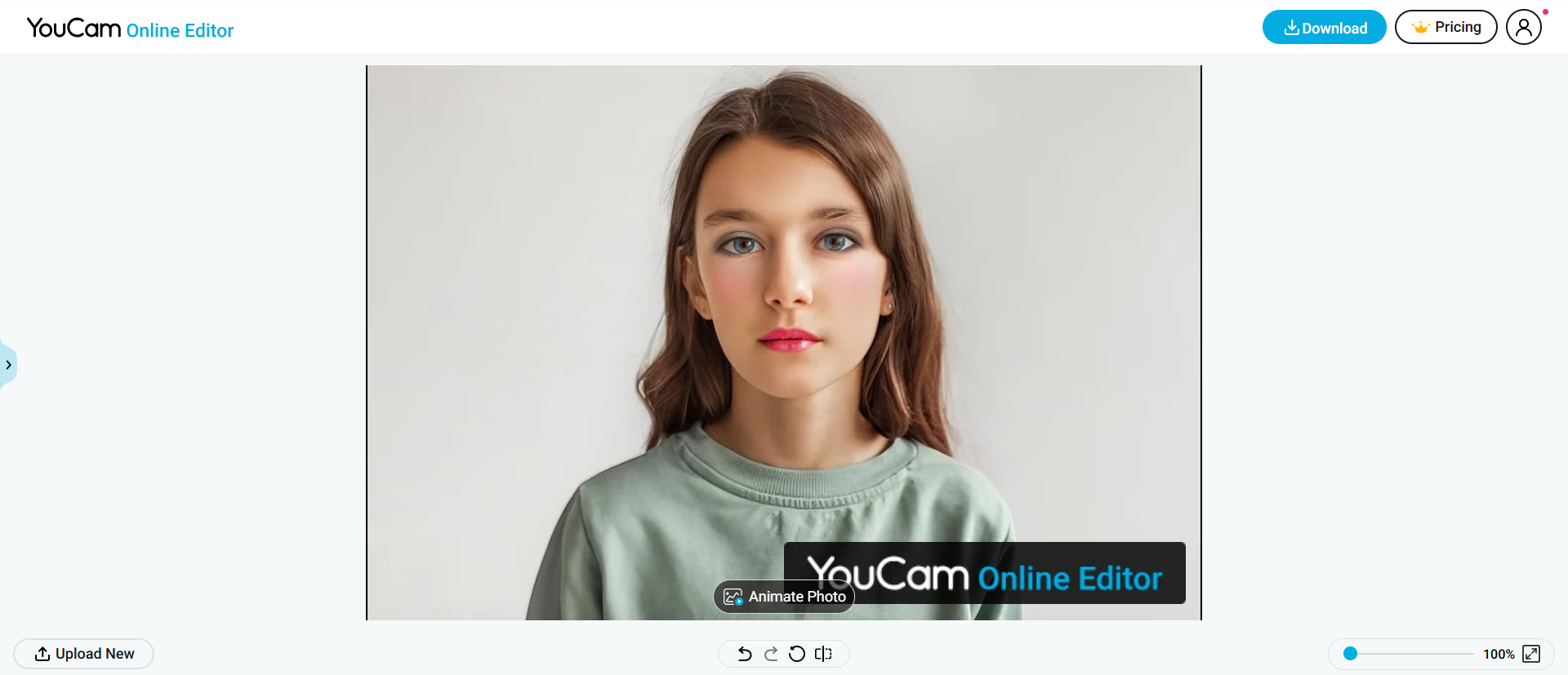 Editor de fotos faciales en línea de YouCam