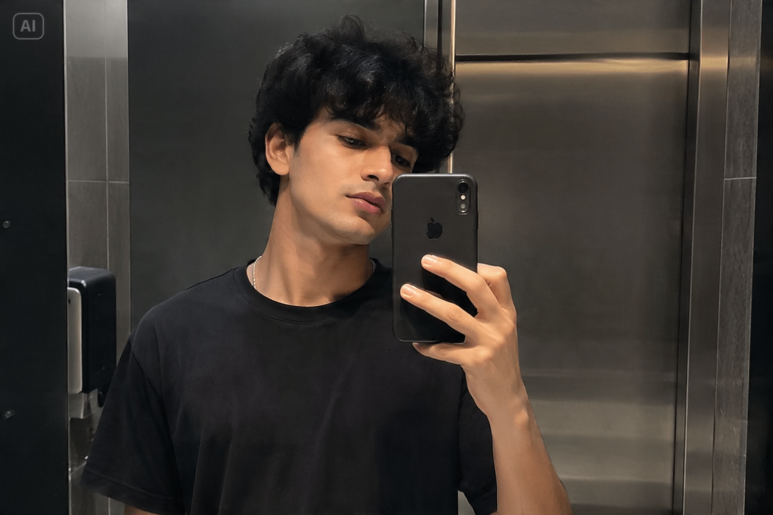 iPhone Spiegel Selfie Junge Ästhetik