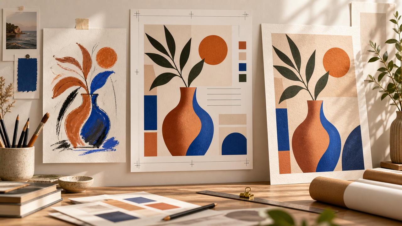 Free AI Poster Generators: 6 Options for Artwork, Editable Text, and Print source image