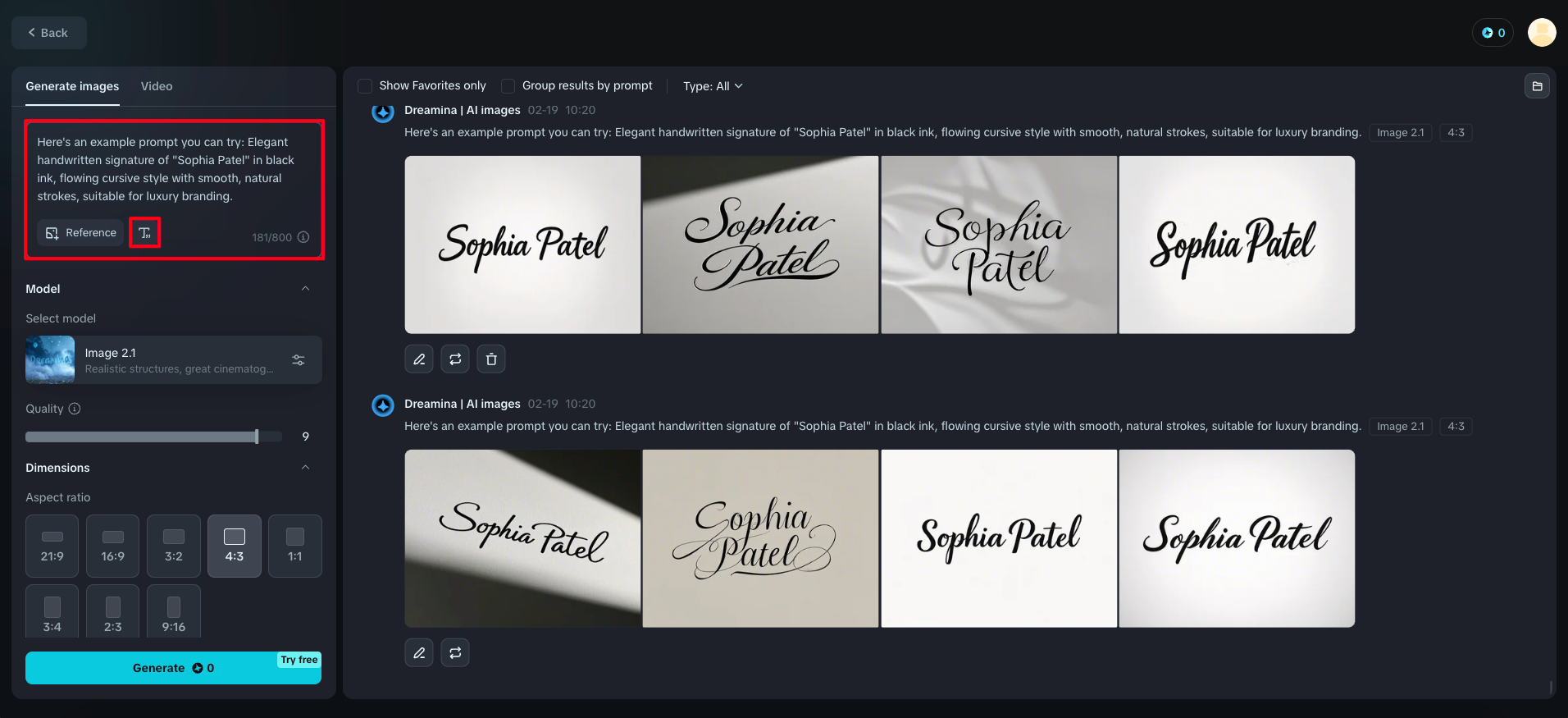 generate fake signature